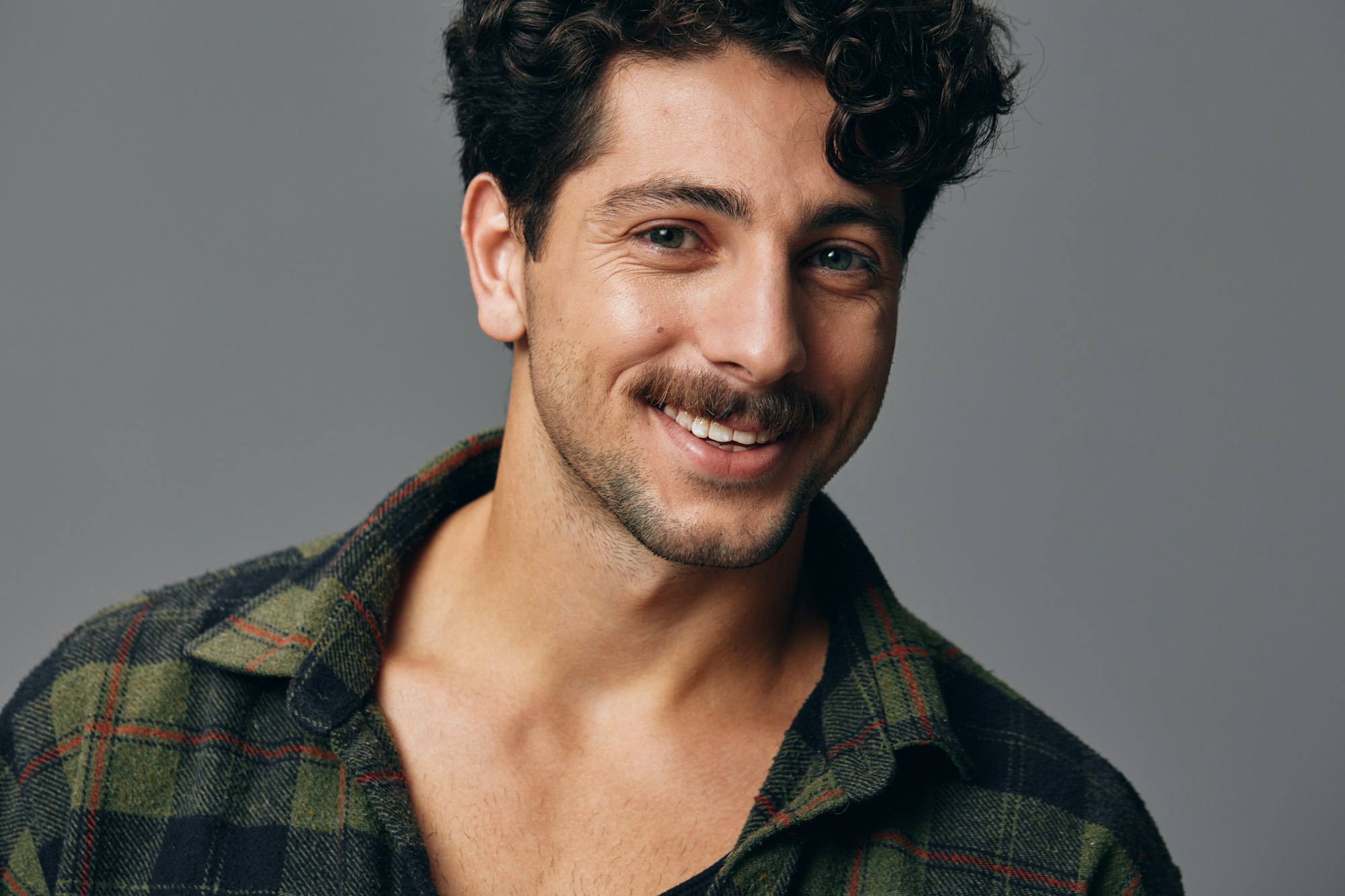 Man portrait face smile fashion hipster